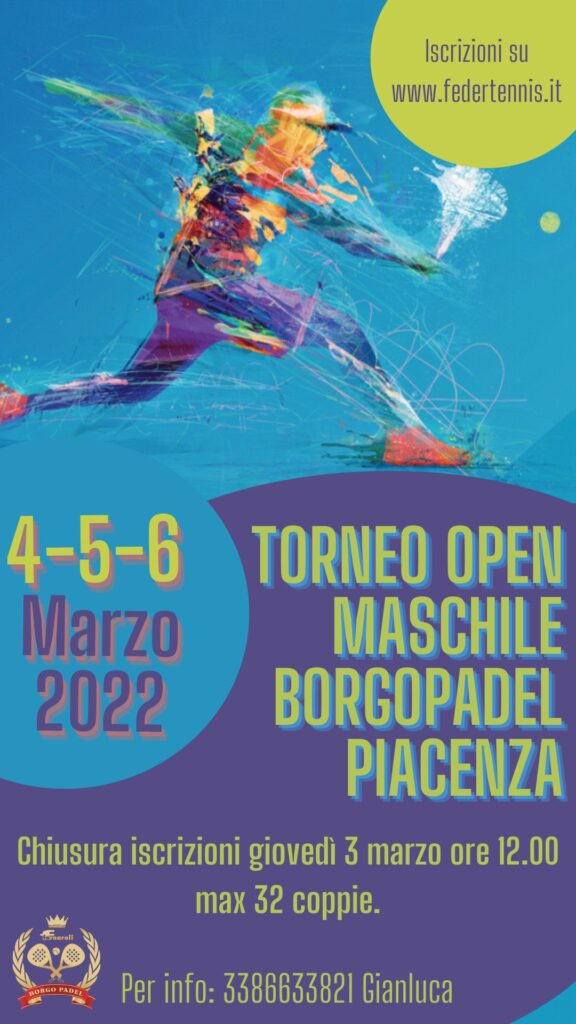 Torneo Padel 4-5-6 Marzo