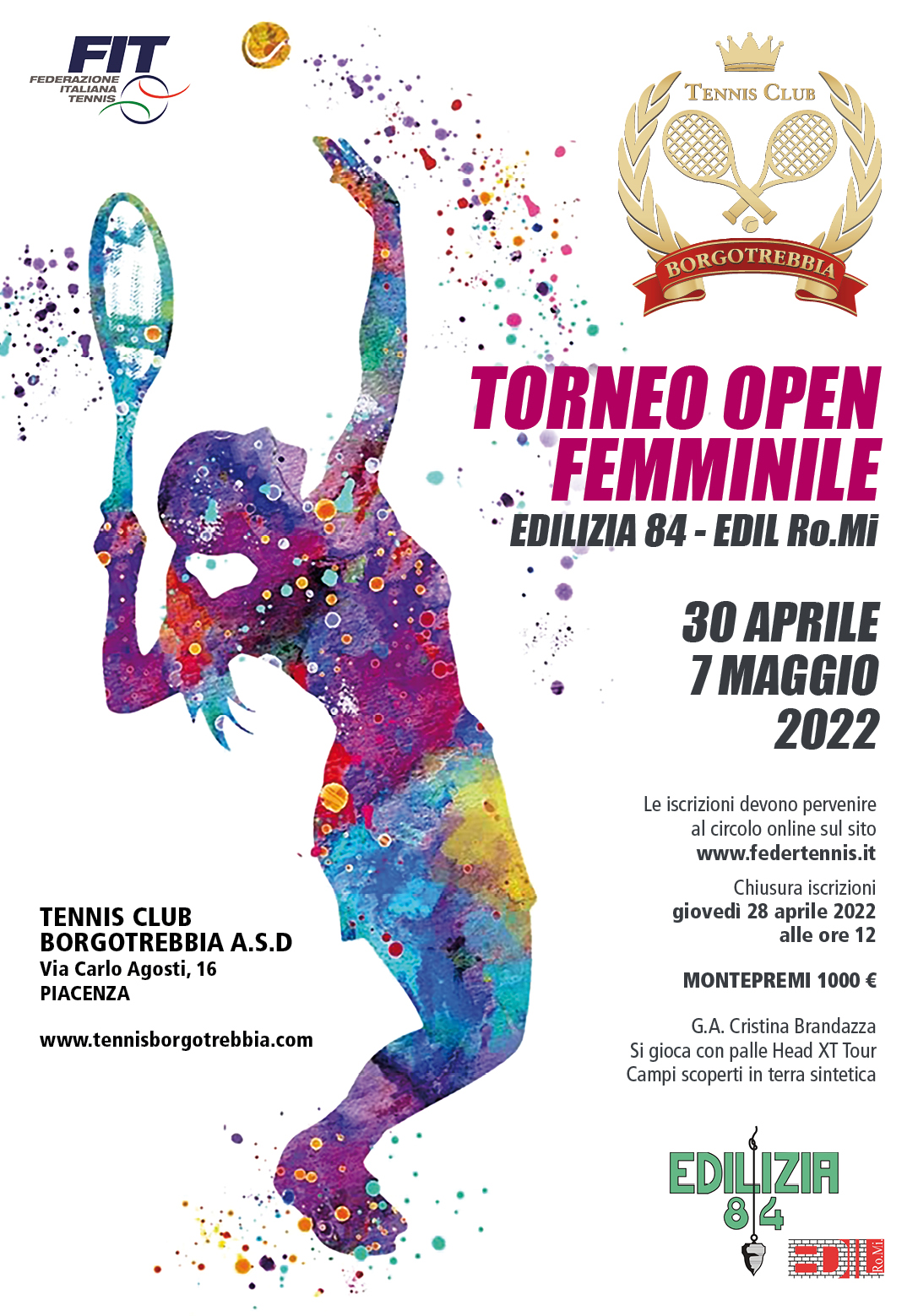 Open Femminile 30.04 - 07.05