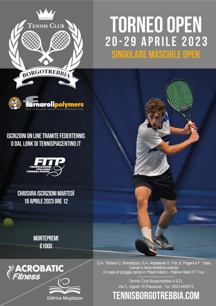 Torneo Open Maschile 20-29 Aprile 2023