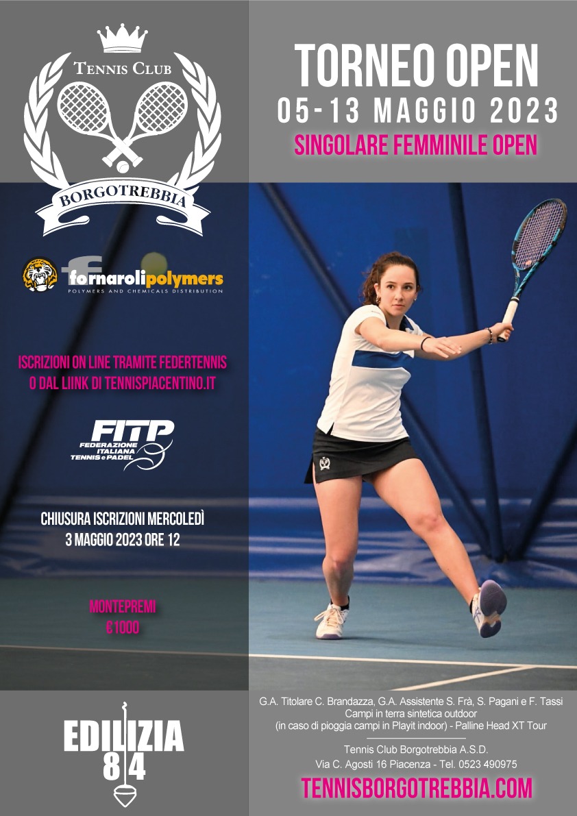 Open Femminile 5-13 Maggio 2023
